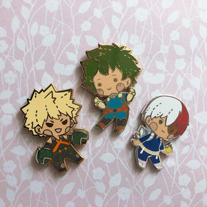 BNHA Plush Enamel Pins