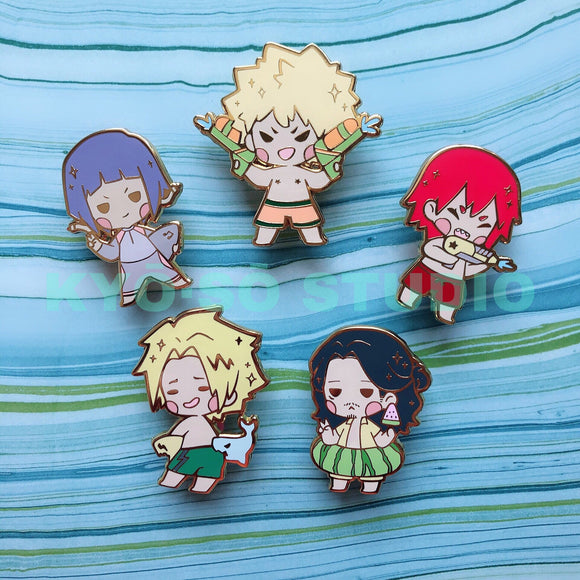 BNHA Summer Enamel Pins