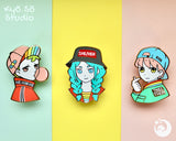 Pronoun Enamel Pins