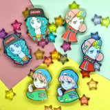 Pronoun Enamel Pins